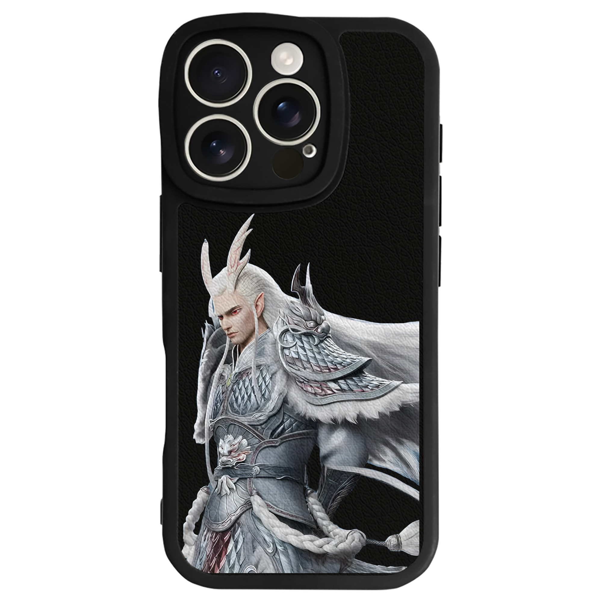 （画像用） Ne Zha 2 ナタ 魔童の大暴れ 【iPhone 16シリーズ対応】シリコンスマホケース（レザー調） 材質：シリコン